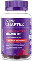 New Chapter Organic Vitamin D3+ Gummies – 72% Less Sugar§, 1,000 IU USDA Organic Vitamin D, ONE Daily Gummy for Strong...